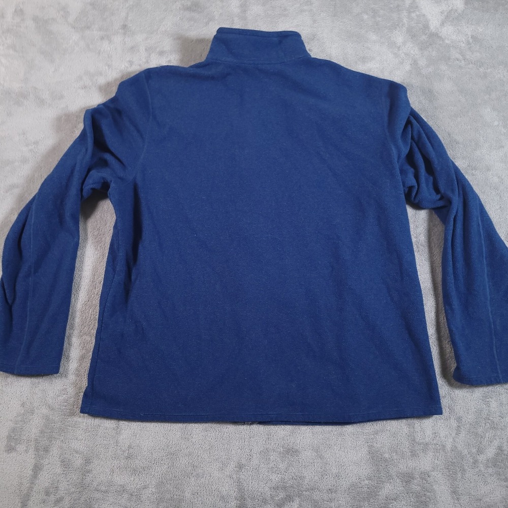 LL Bean Jacket Mens XL Blue Fleece Slightly Fitted Full Zip Gorpcore 502814 - Picture 10 of 11